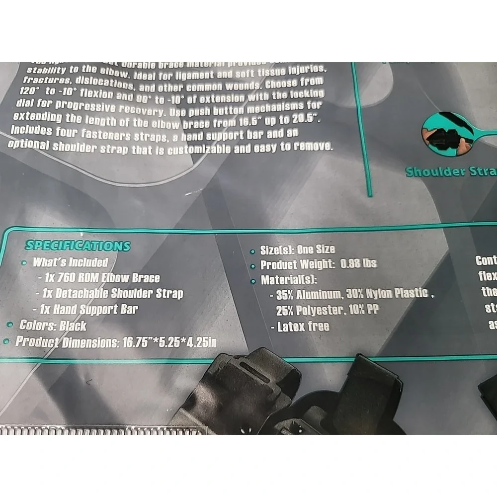 Coretech Vive Elbow‎ Brace Left Adjustable Hinged 760 ROM Brace Stabilizer NEW